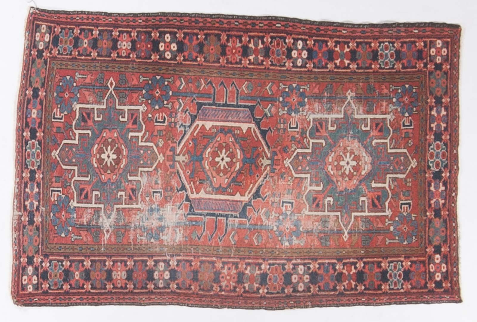 Appraisal: Antique Karaja rug approx x Persia circa Condition Worn