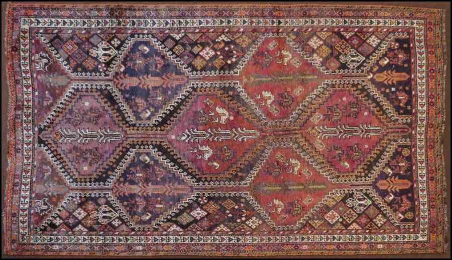 Appraisal: SHIRAZ RUG Width ' '' Length ' '' Condition No