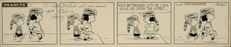 Appraisal: Charles M Schulz American - 'Peanuts' Comic Strip with Linus