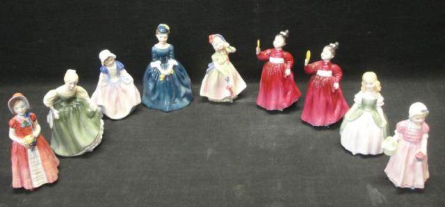 Appraisal: ROYAL DOULTON Figurines Girls in Dresses Series HN HN HN