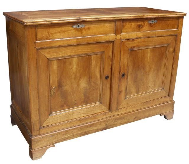 Appraisal: French Louis Philippe period fruitwood sideboard mid th c two