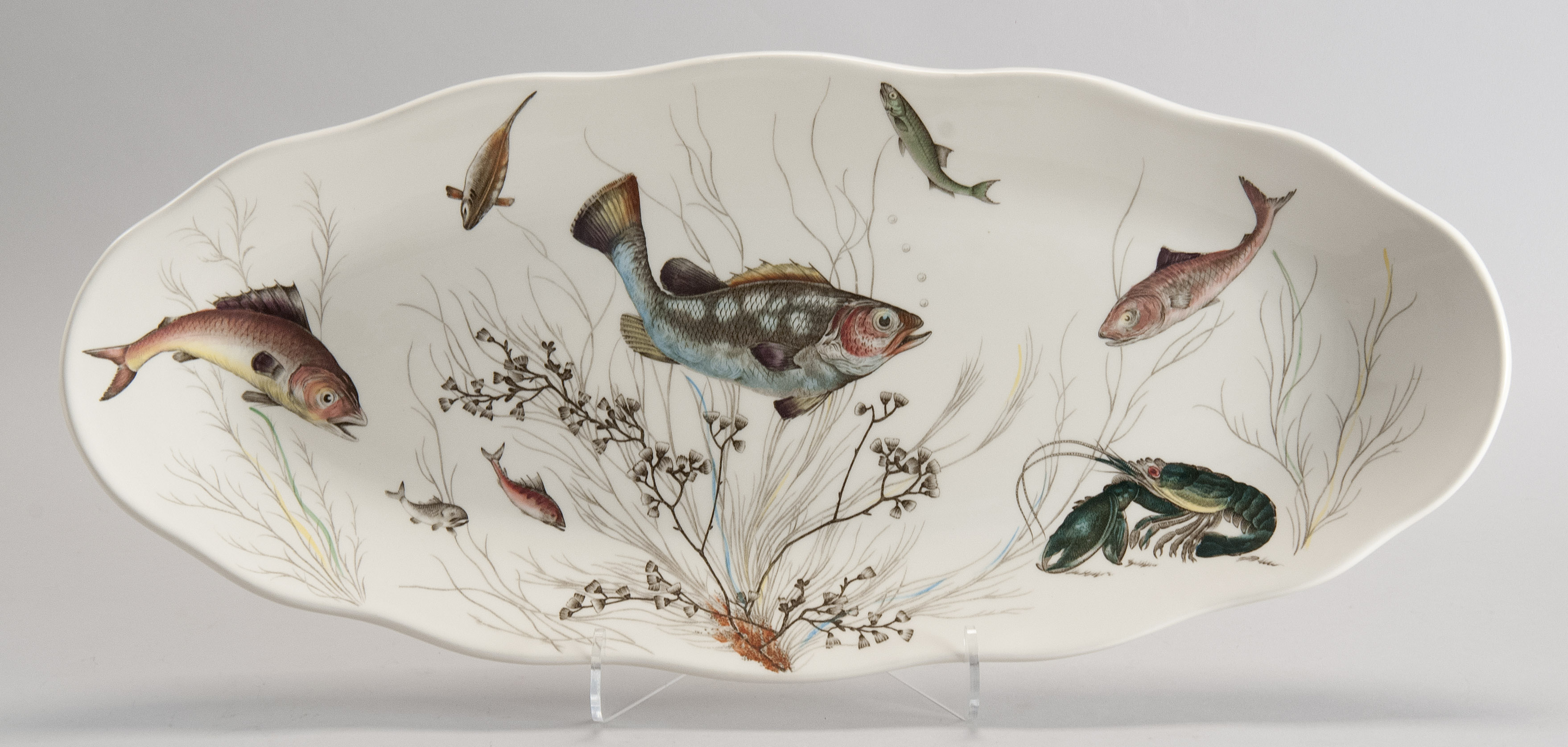 Appraisal: JOHNSON BROTHERS FISH PLATTER English Late th Early th CenturyOblong