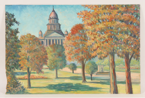 Appraisal: Charles Bowen-Sims American - Capitol Building DC Oil on board