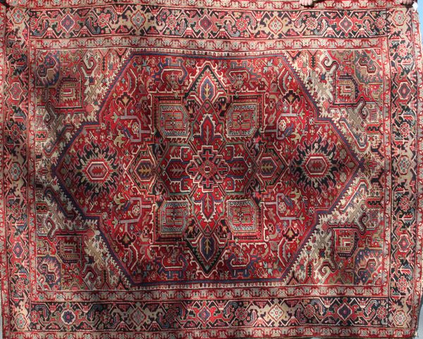 Appraisal: Early th Century Persian Heriz rug ' x ' EST