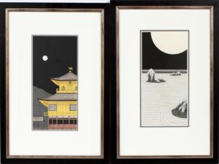 Appraisal: TERUHIDE KATO WOODBLOCK PRINTS TERUHIDE KATO B WOODBLOCK PRINTS H