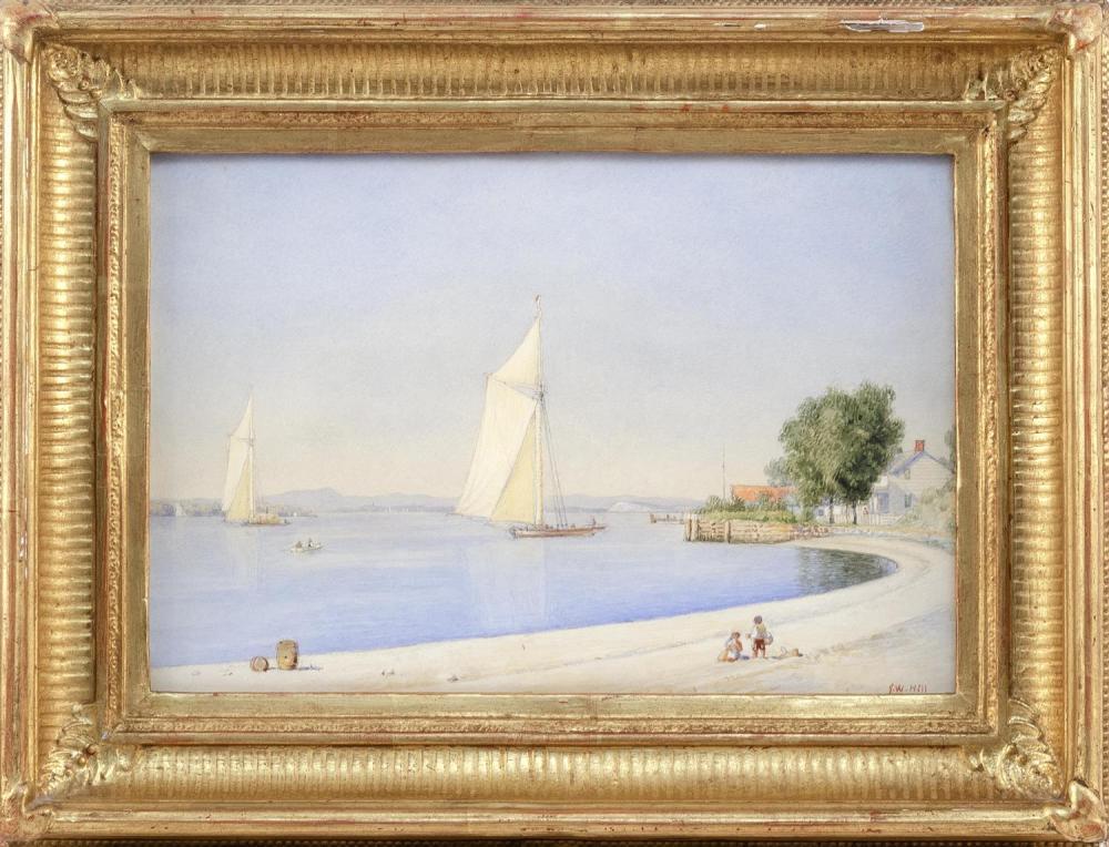 Appraisal: JOHN WILLIAM HILL NEW JERSEY CALIFORNIA - THE HUDSON RIVER