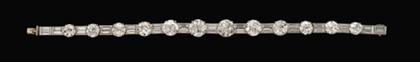 Appraisal: Important platinum and diamond bracelet th century A total of