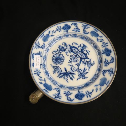 Appraisal: Blue Onion Porcelain Warming Dish diameter excellent