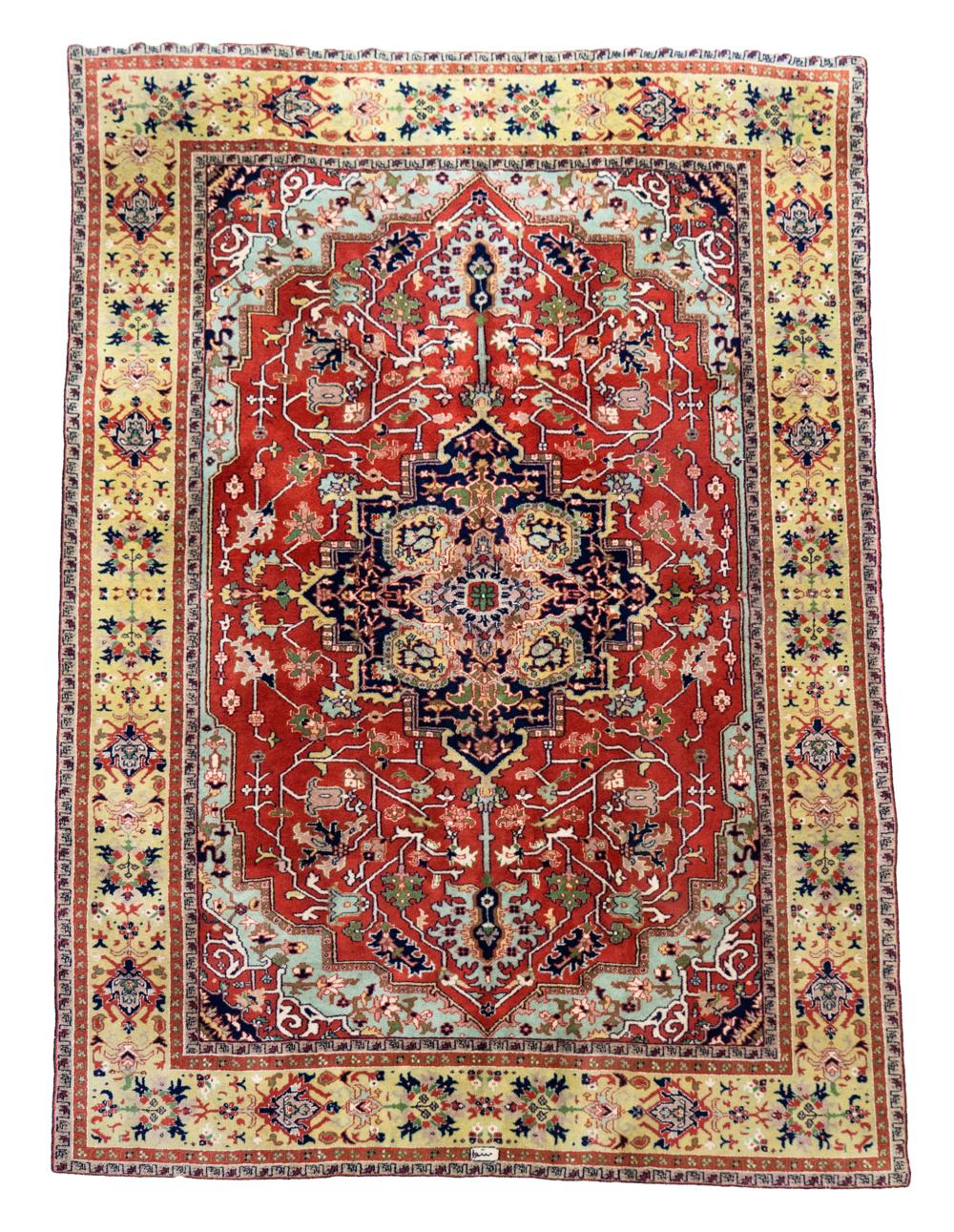 Appraisal: PERSIAN RUGwool on cotton signed ' x ' Condition