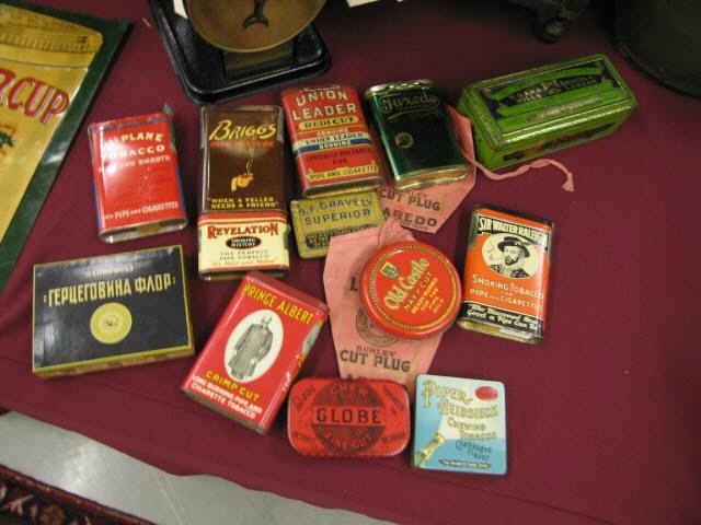 Appraisal: Tobacco Tins Bags Mixed