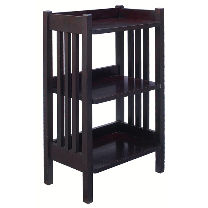 Appraisal: Arts Crafts stand in mahogany three shelves with three vertical