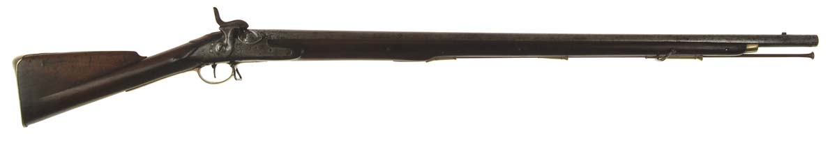 Appraisal: CONVERTED BRITISH THIRD MODEL BROWN BESS MUSKET Cal rnd bbl