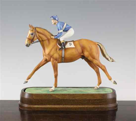 Appraisal: A Royal Worcester Limited Edition group 'Grundy with Pat Eddery'