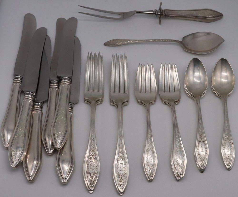 Appraisal: STERLING Towle Mary Chilton Flatware Set Includes a pc Towle