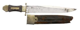 Appraisal: American Bowie Knife by Rose of New York Large English