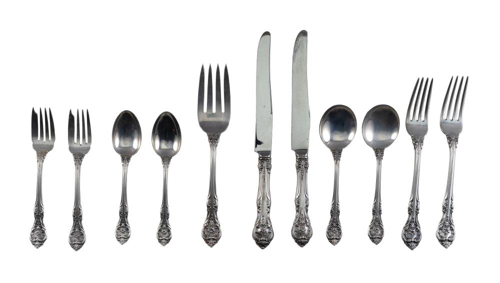 Appraisal: GORHAM KING EDWARD STERLING SILVER FLATWARE SET EARLY TH CENTURY