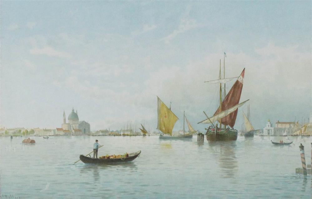 Appraisal: GEORGE STANFIELD WALTERS BRITISH - TWO VENICE PRINTS Chromolithograph each