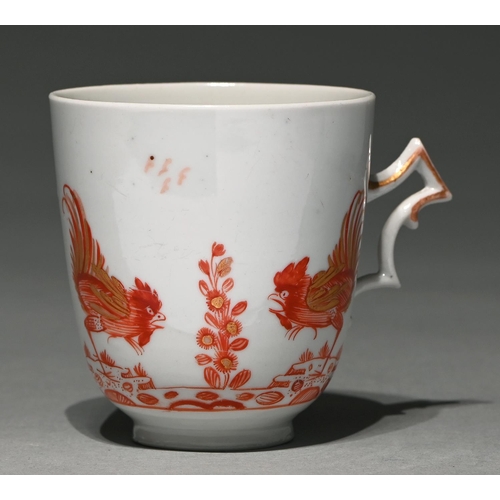 Appraisal: A Doccia coffee cup late th c painted in red