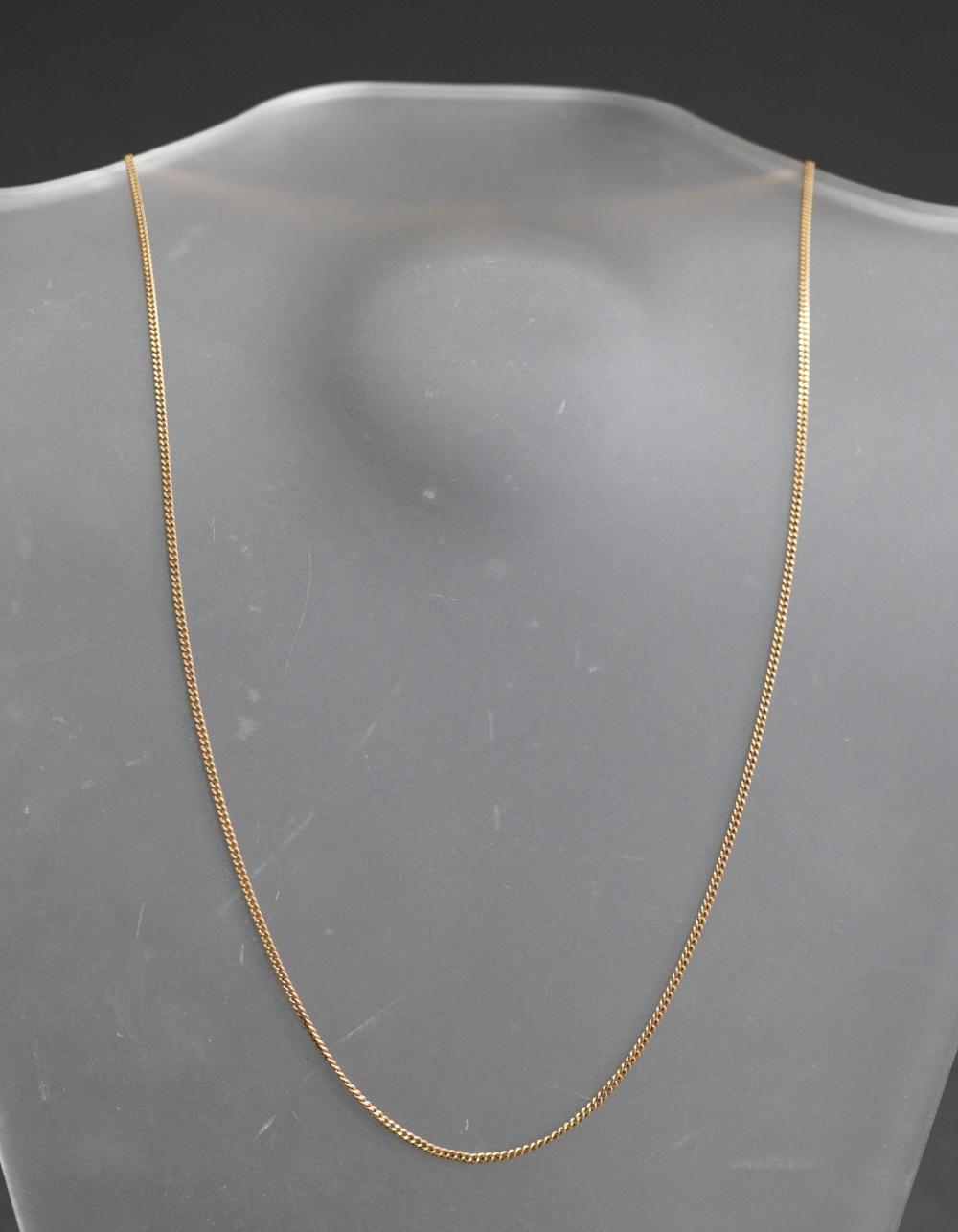 Appraisal: -KARAT YELLOW-GOLD NECKLACE GROSS DWT L IN -Karat Yellow-Gold Necklace