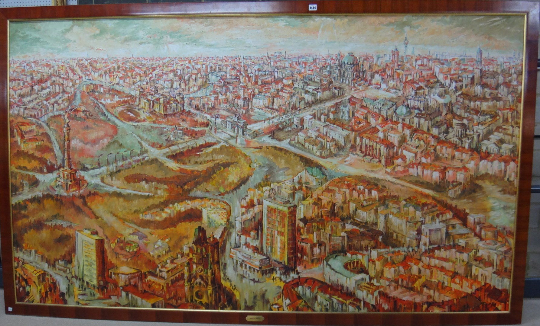 Appraisal: German School th century Berlin oil on canvas cm x