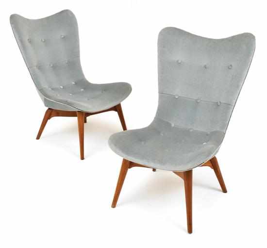 Appraisal: A pair of Grant Featherston R contour chairs Circa Each