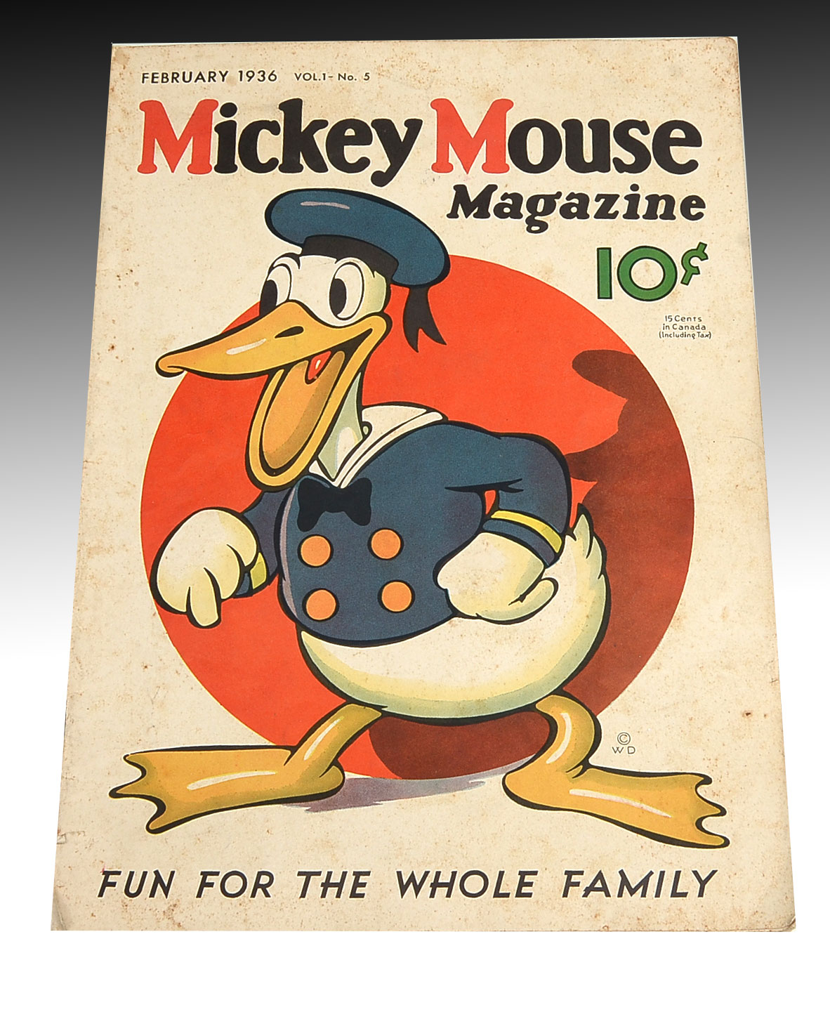 Appraisal: VOL NO MICKEY MOUSE MAGAZINE FEB CONDITION Foxing minimal loss