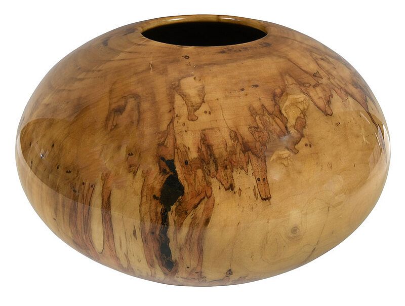 Appraisal: Philip Moulthrop Georgia born lathe turned ashleaf maple vessel with