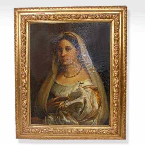 Appraisal: Continental School th th century The Veiled Lady in a