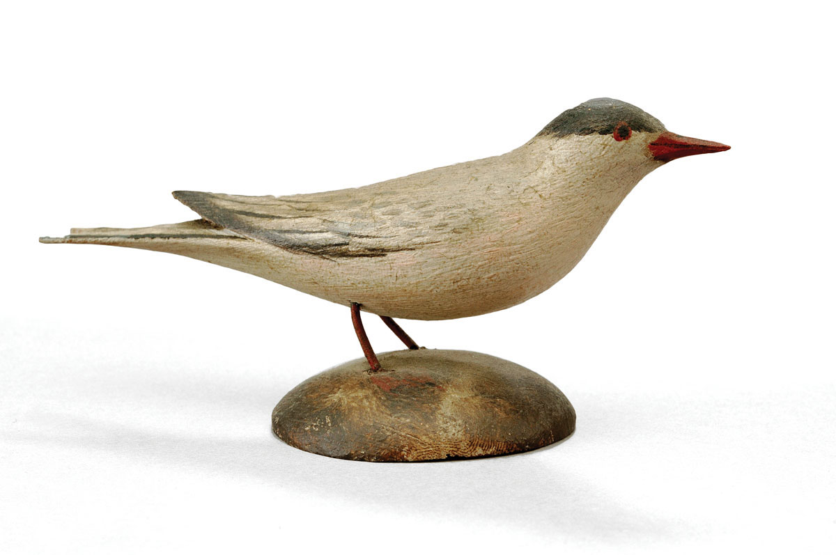 Appraisal: A ELMER CROWELL - CARVED AND PAINTED TERN CIRCA On