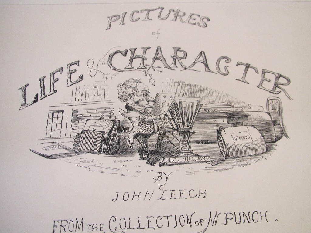 Appraisal: A lot comprising two bound life character sets of Punch