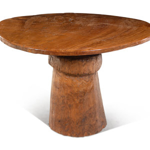 Appraisal: An African Primitive Wood Center Table th Early th Century