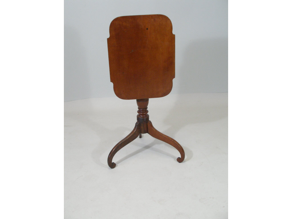 Appraisal: Tilt Top Candlestand New England Early th c Federal cherry