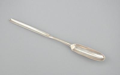 Appraisal: A Sterling Silver Bone Marrow Spoon Hester Bateman London ca