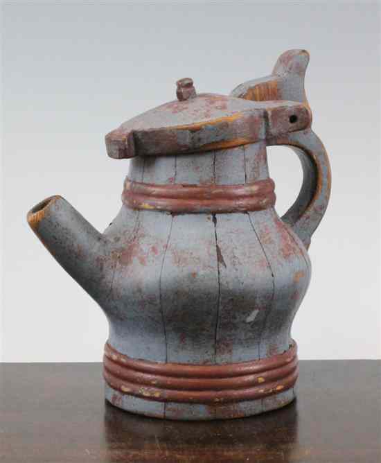 Appraisal: A stavework tankard Norwegian late th early th century of