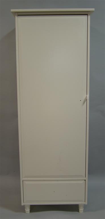 Appraisal: MODERN WHITE CHILDREN'S CLOTHES CABINET th century the square cabinet