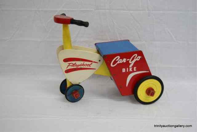 Appraisal: Vintage Playskool Car-Go Bike Child's ScooterProduced in the 's is