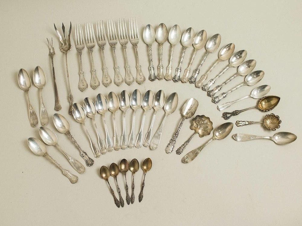 Appraisal: Assorted Sterling Silver Flatware pieces of assorted sterling flatware Total