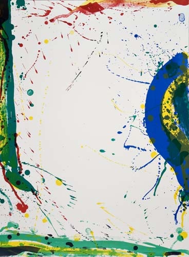 Appraisal: SAM FRANCIS Untitled Color lithograph x mm x inches full