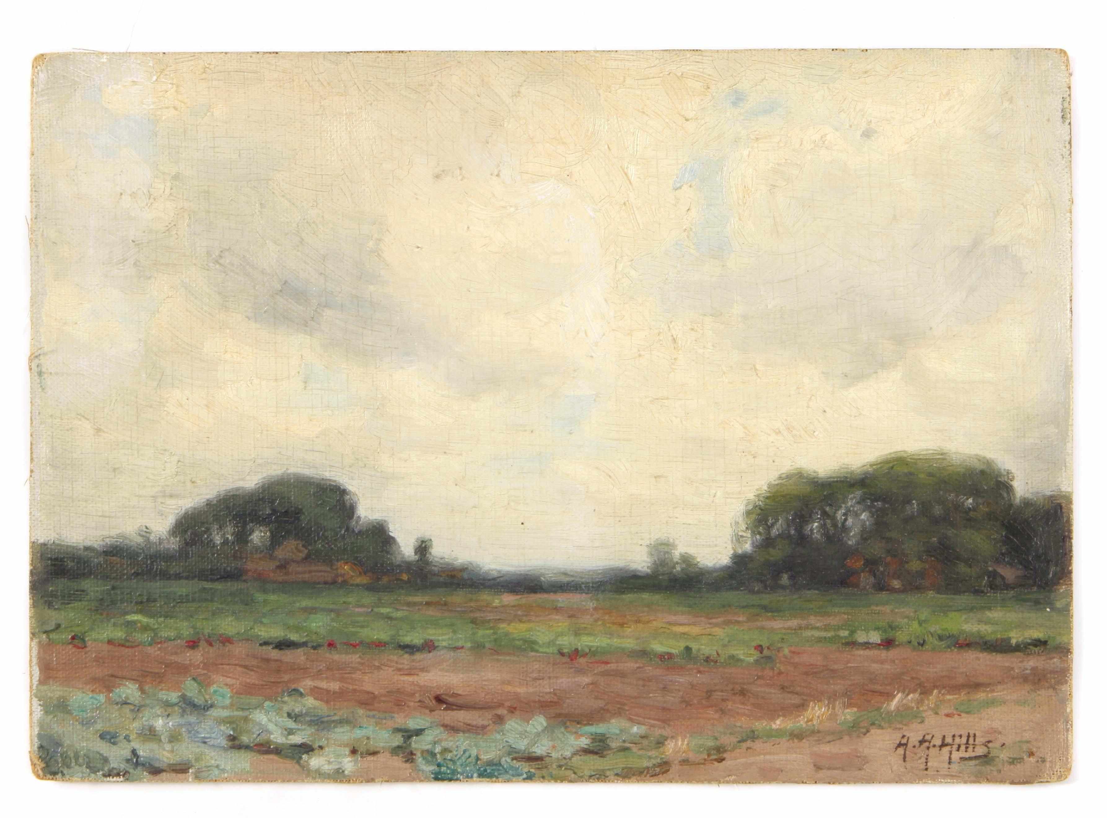 Appraisal: Anna Althea Hills American - Across the fields Laren Holland