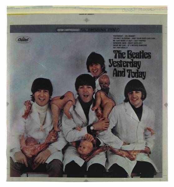 Appraisal: A Beatles 'Butcher Cover' set of -color separations from the