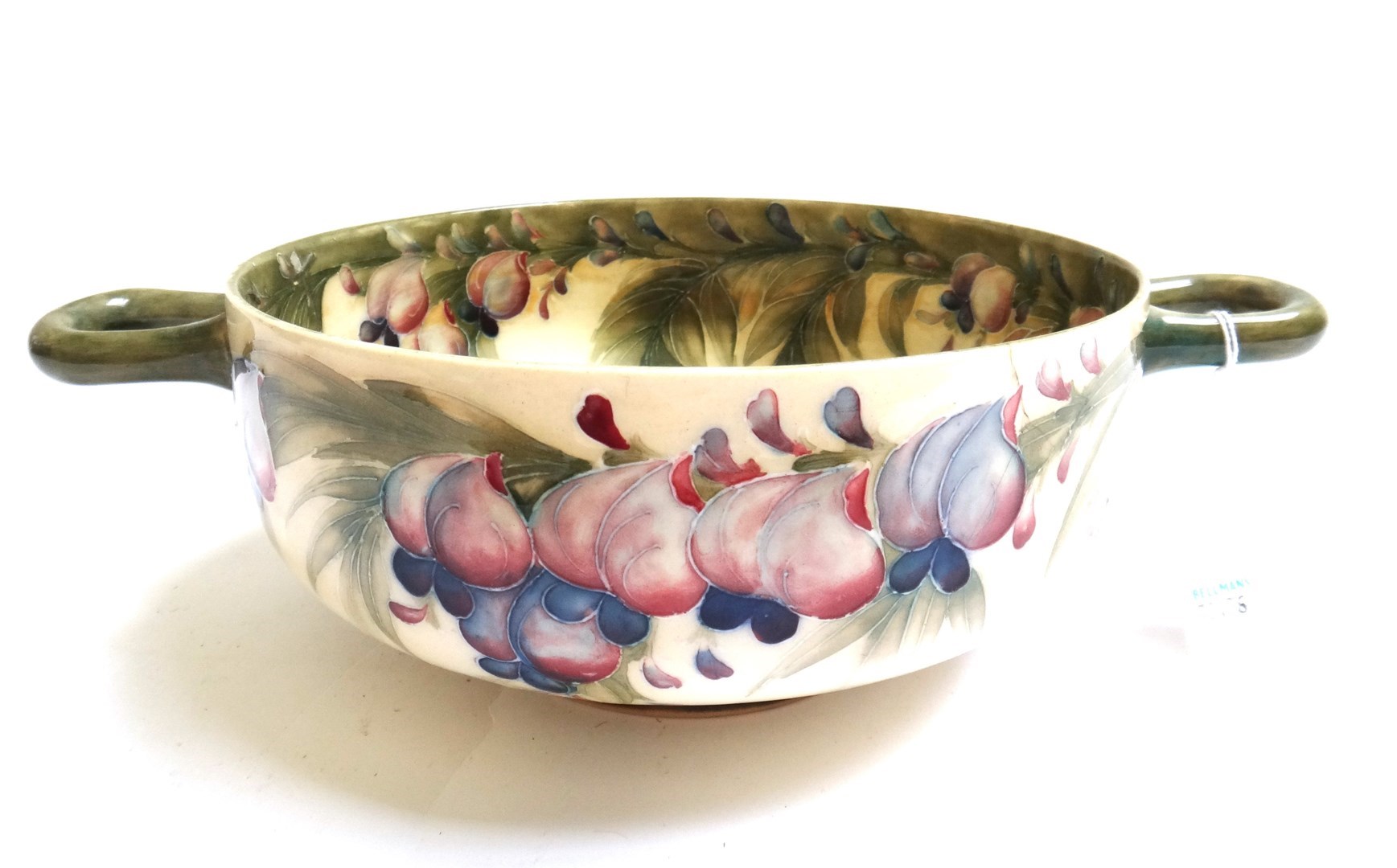 Appraisal: A Moorcroft Macintyre two- handled pedestal bowl early th century