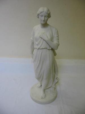 Appraisal: A COPELAND PARIAN FIGURE Nora Greena depicting a lady in