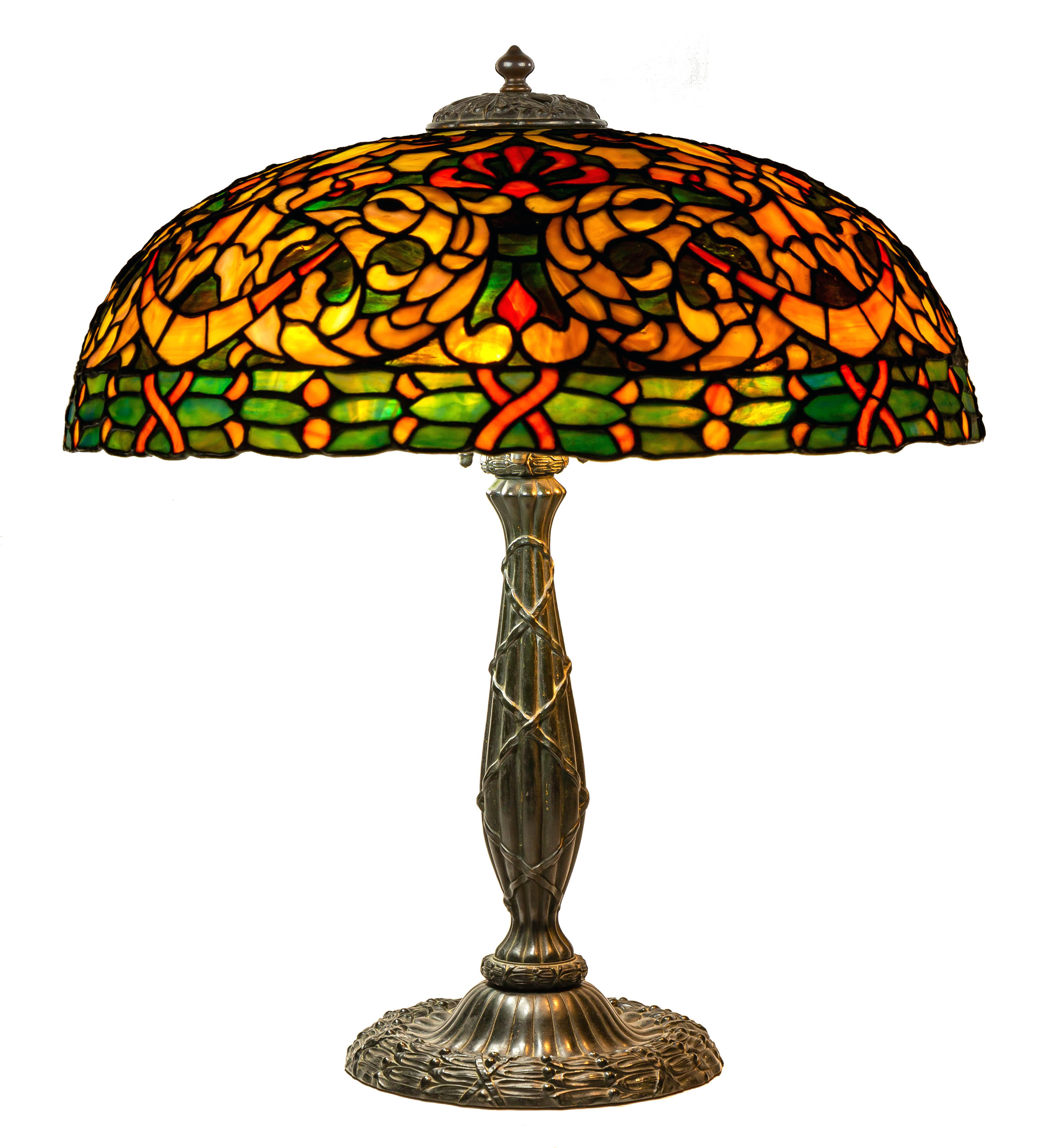 Appraisal: RARE DUFFNER KIMBERLY HENRY II TABLE LAMP early th century