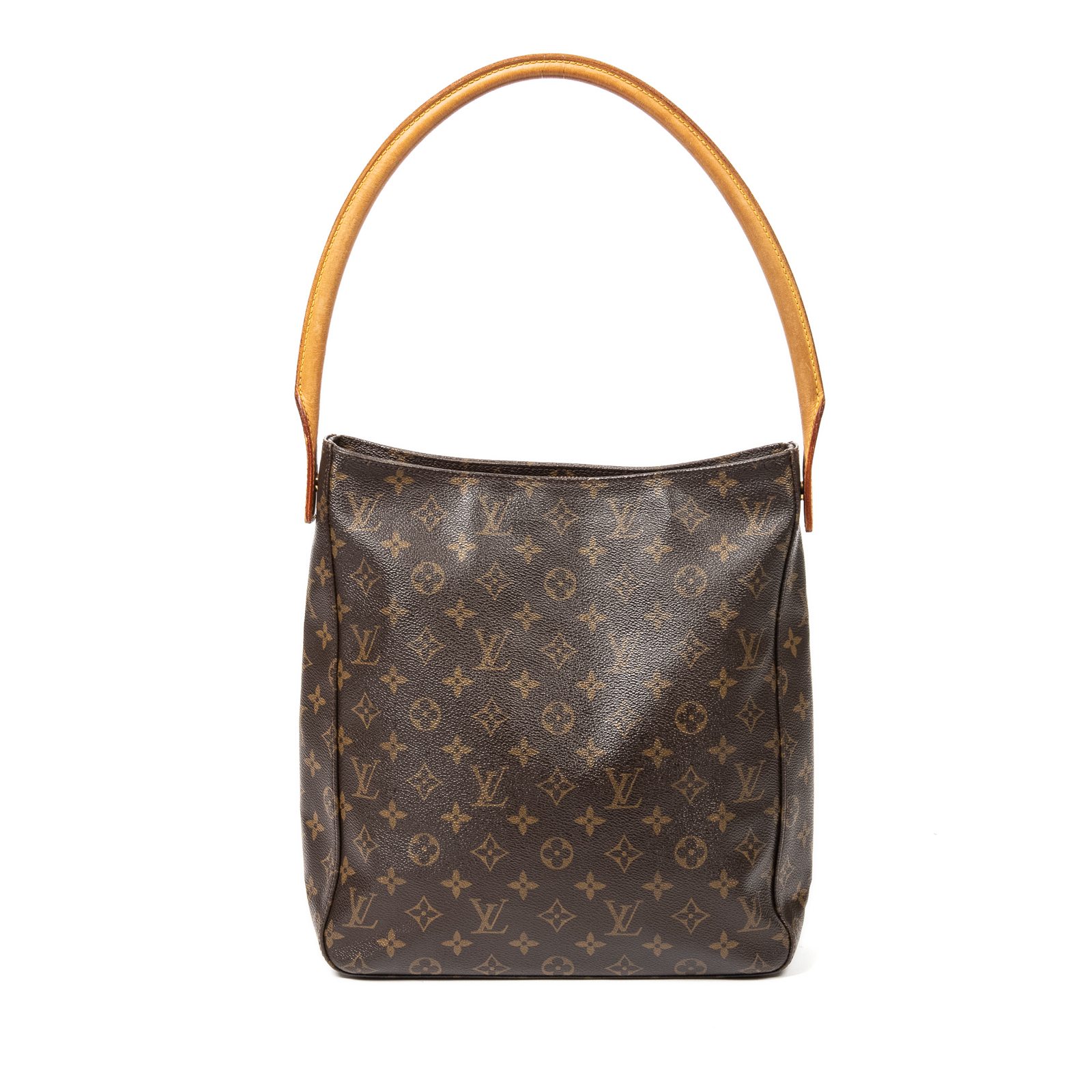 Appraisal: A LOUIS VUITTON MONOGRAM LOOPING GM A brown and tan