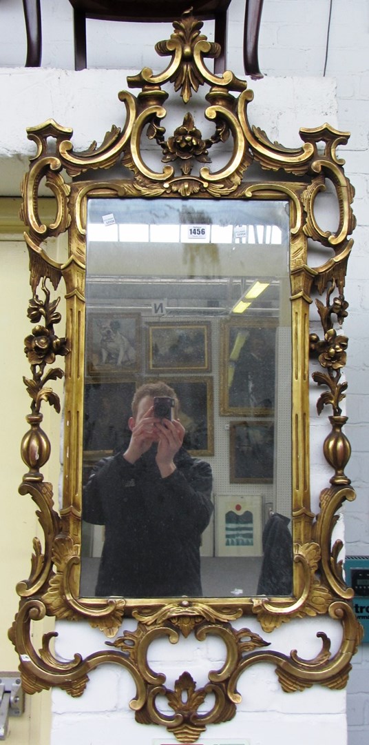 Appraisal: An th century style gilt framed wall mirror with opposing