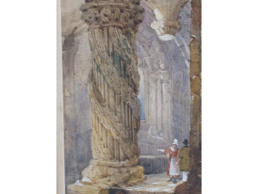 Appraisal: ASCRIBED TO SAMUEL PROUT The Prentices Pillar inscribed on the