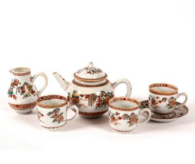 Appraisal: A mid th Century Chinese famille rose part tea set