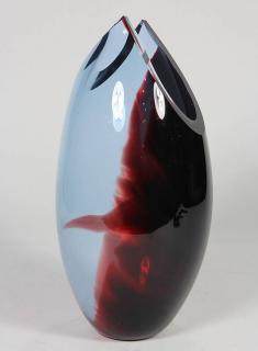 Appraisal: Peter Vanderlaan art glass vase Peter Vanderlaan art glass vase