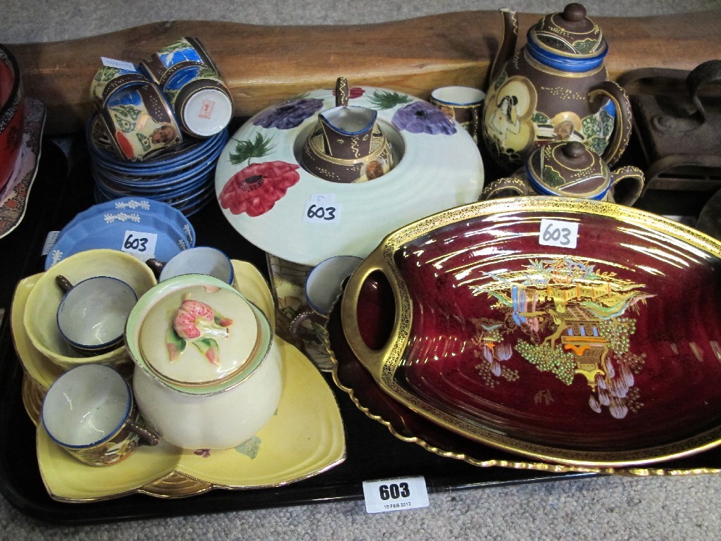 Appraisal: Tray of assorted ceramics - Crown Devon Winton Carlton Ware