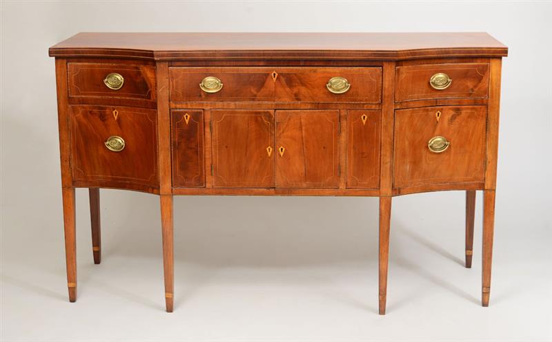 Appraisal: FEDERAL INLAID MAHOGANY SIDEBOARD x x in Estimate -